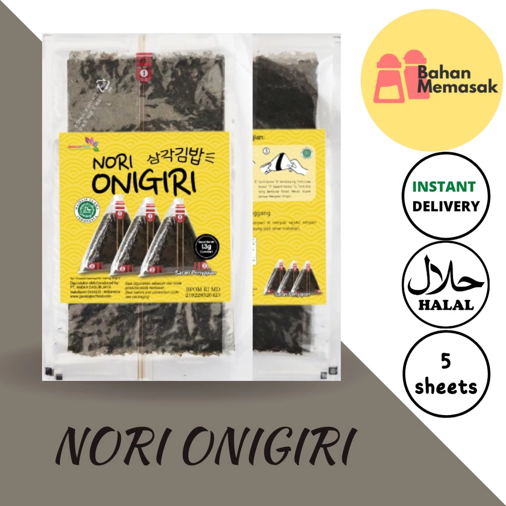 Nori Wrapper untuk Onigiri Segitiga Triangle Halal 5 Lembar
