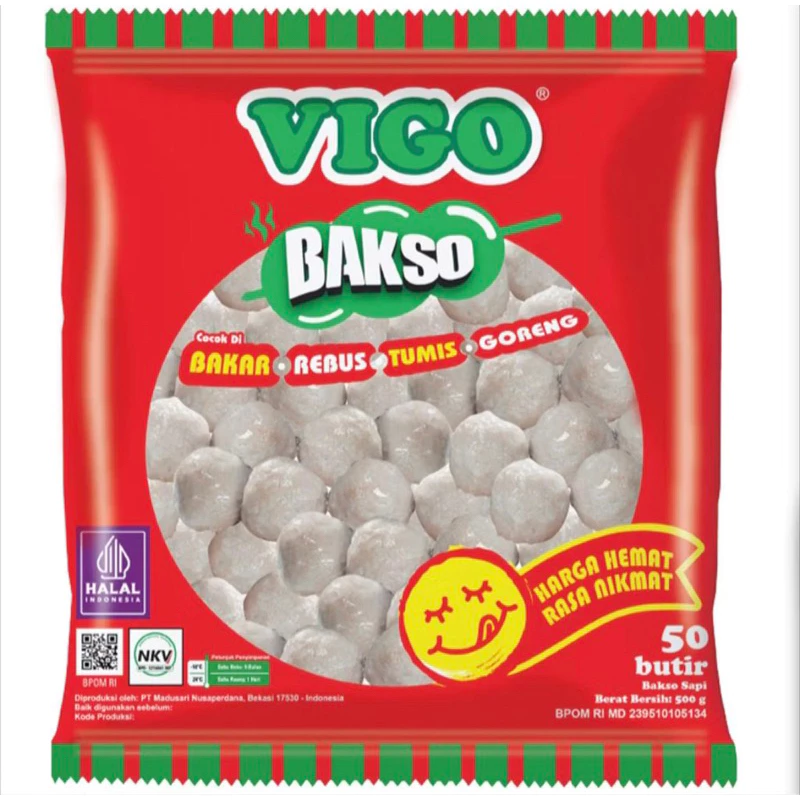 Bakso Sapi Vigo isi 50 biji 500gr