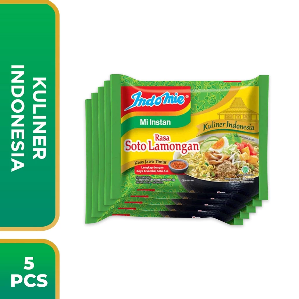5 PCS - Indomie Soto Lamongan 80 Gr