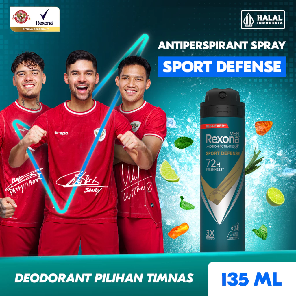 Rexona Men Antiperspirant DEODORANT SPRAY Sport Defense 135ml - Rexona Antiperspirant Aerosol