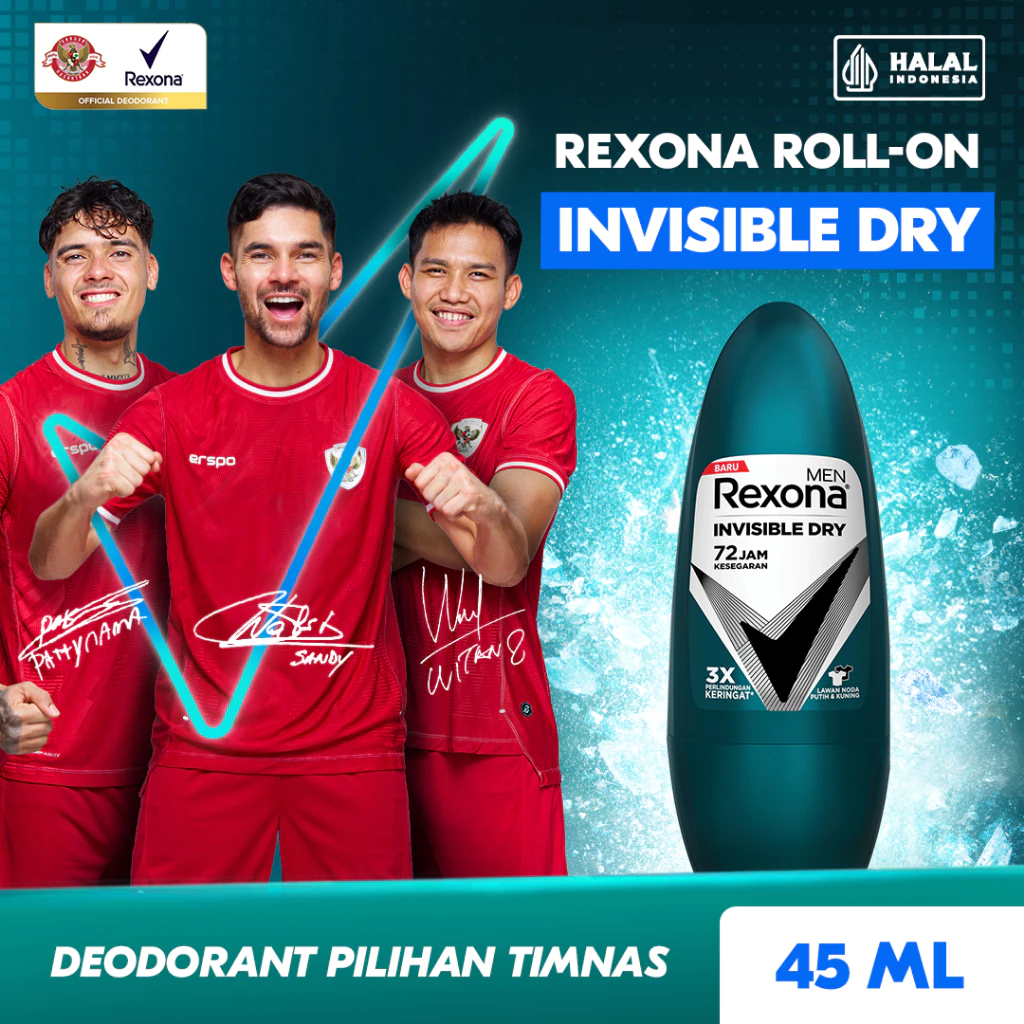 REXONA Men Roll On Deodorant Invisible Dry 45 mL