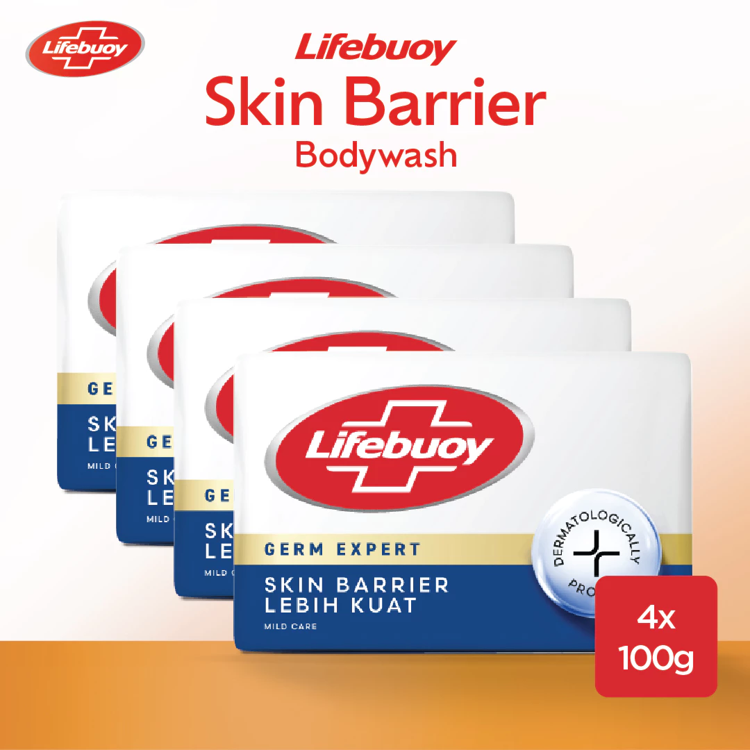 Lifebuoy Sabun Batang Antibacterial Mild Care 4x100 g