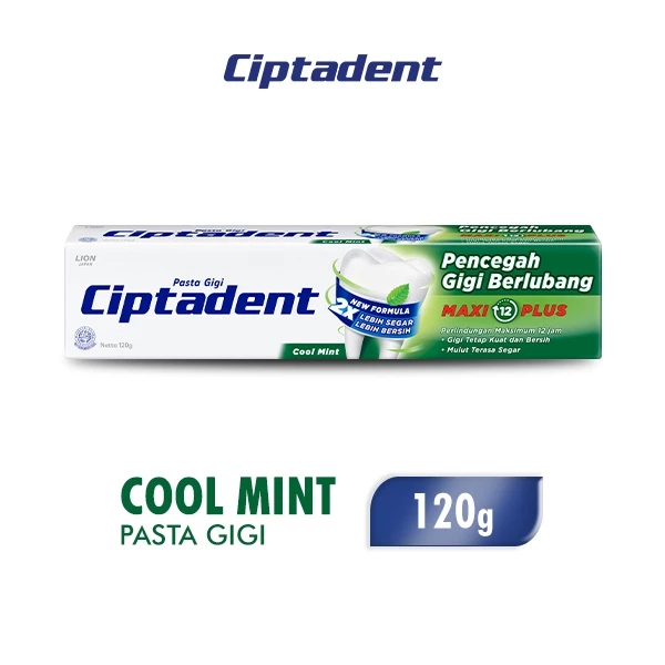 Ciptadent Pasta Gigi Maxi 12 Cool Mint Tube 120 Gr