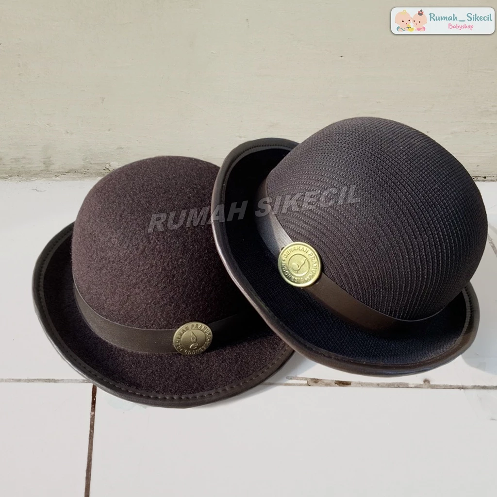Topi Boni Pramuka Wanita Rajut Dan Laken