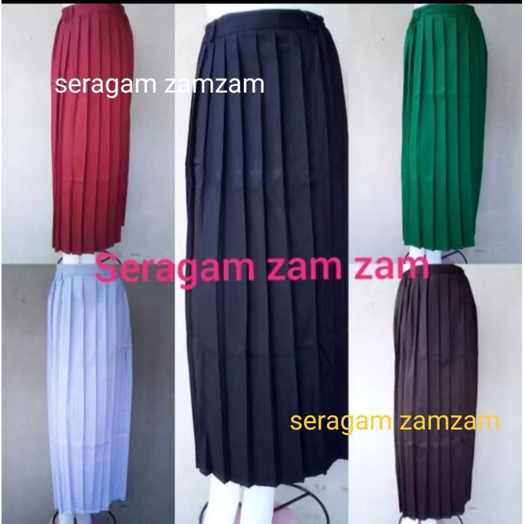 Rok panjang smp sma/rok panjang rempel kerja smp sma seragam smp sma seragam sekolah seragam kerja