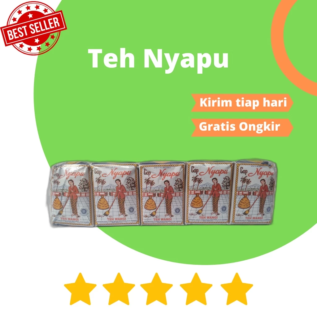 Teh cap Nyapu Solo 1 Pack (isi 10 bungkus)