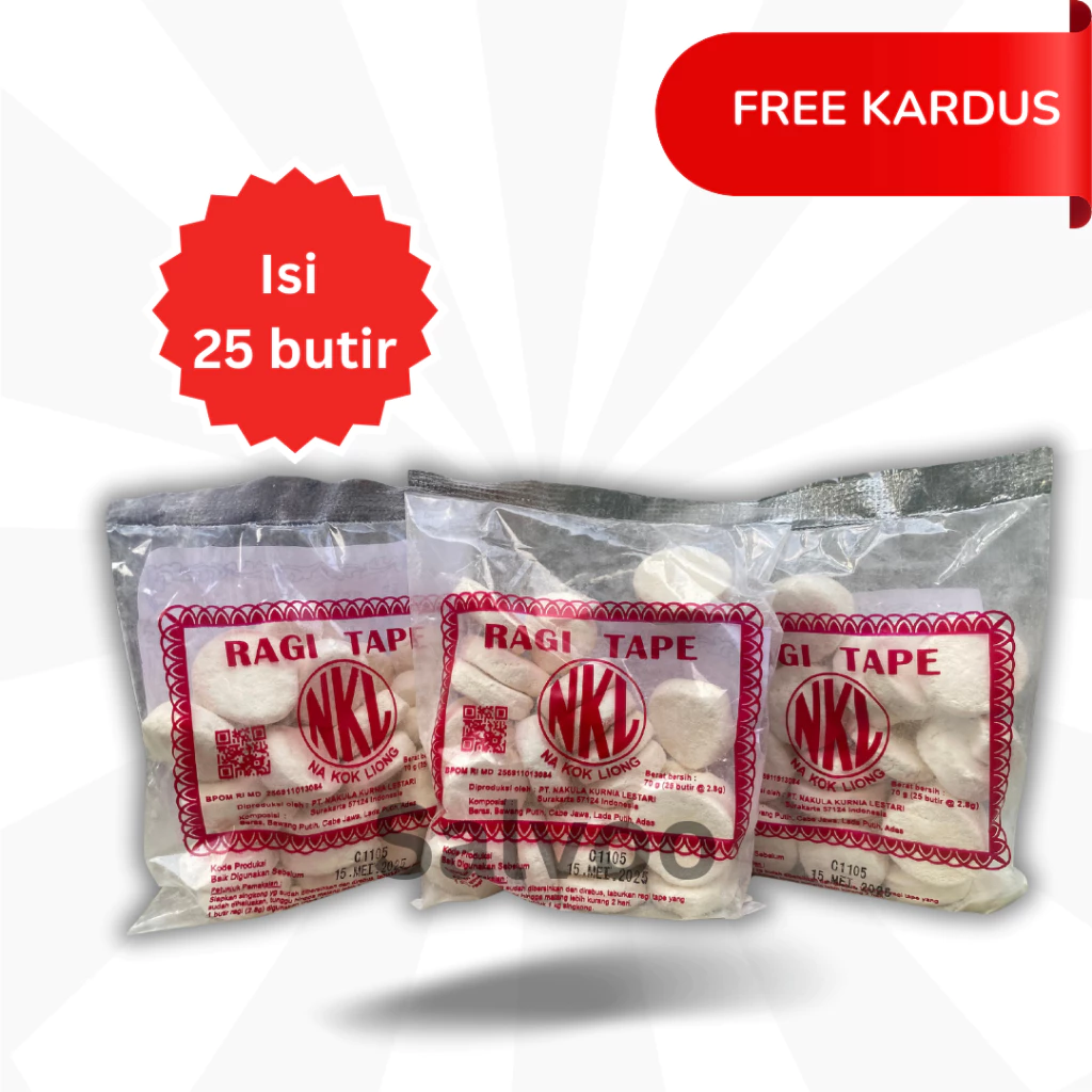 Ragi Tape NKL Original | Ragi Fermentasi | Pakan Semut Jepang