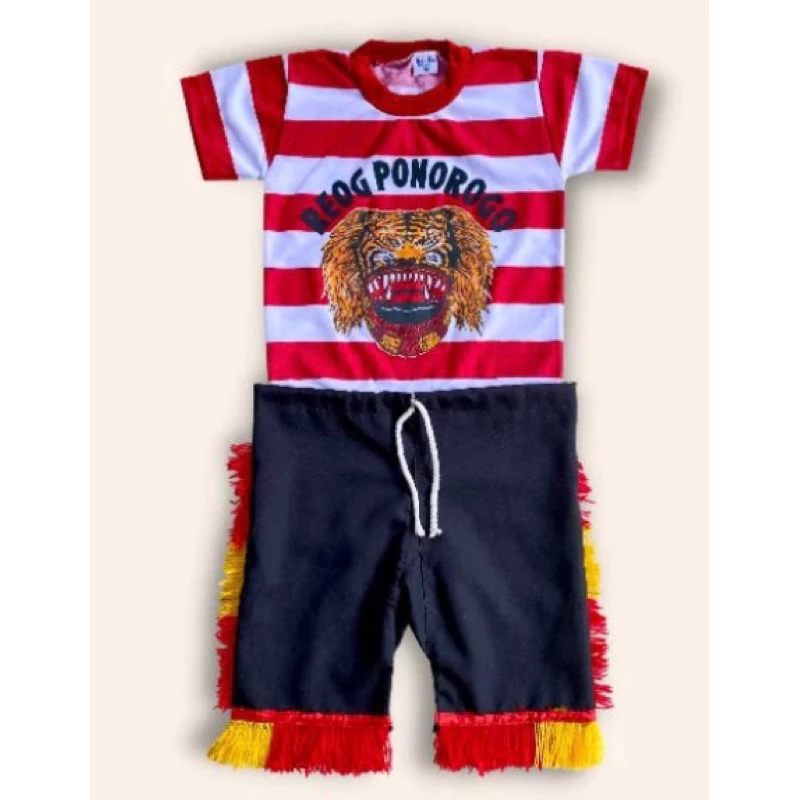 baju reog ponorogo bayi dan anak laki-laki seragam karnaval