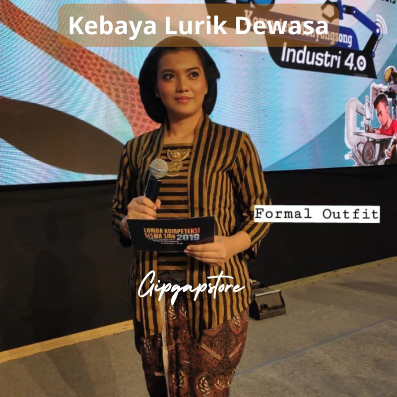 kebaya lurik wanita dewasa baju adat jawa tradisional