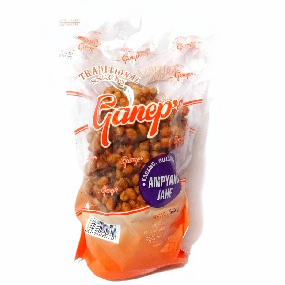 Ampyang Kacang Jahe Gula Aren GANEP 500 Gr Asli Solo