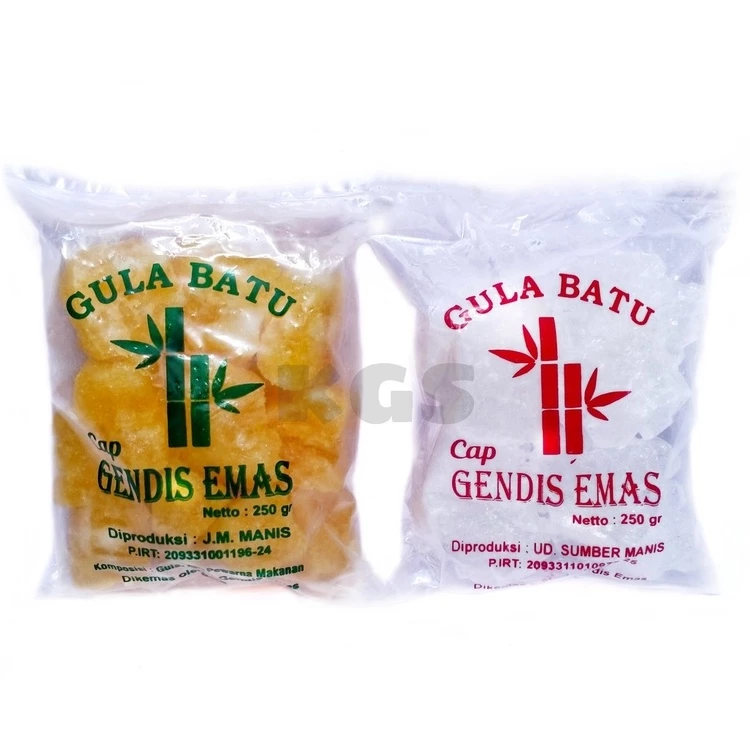 GULA BATU KRISTAL MURNI ASLI 250GRAM GULA PUTIH  GULA KUNING OLEH OLEH KHAS SOLO