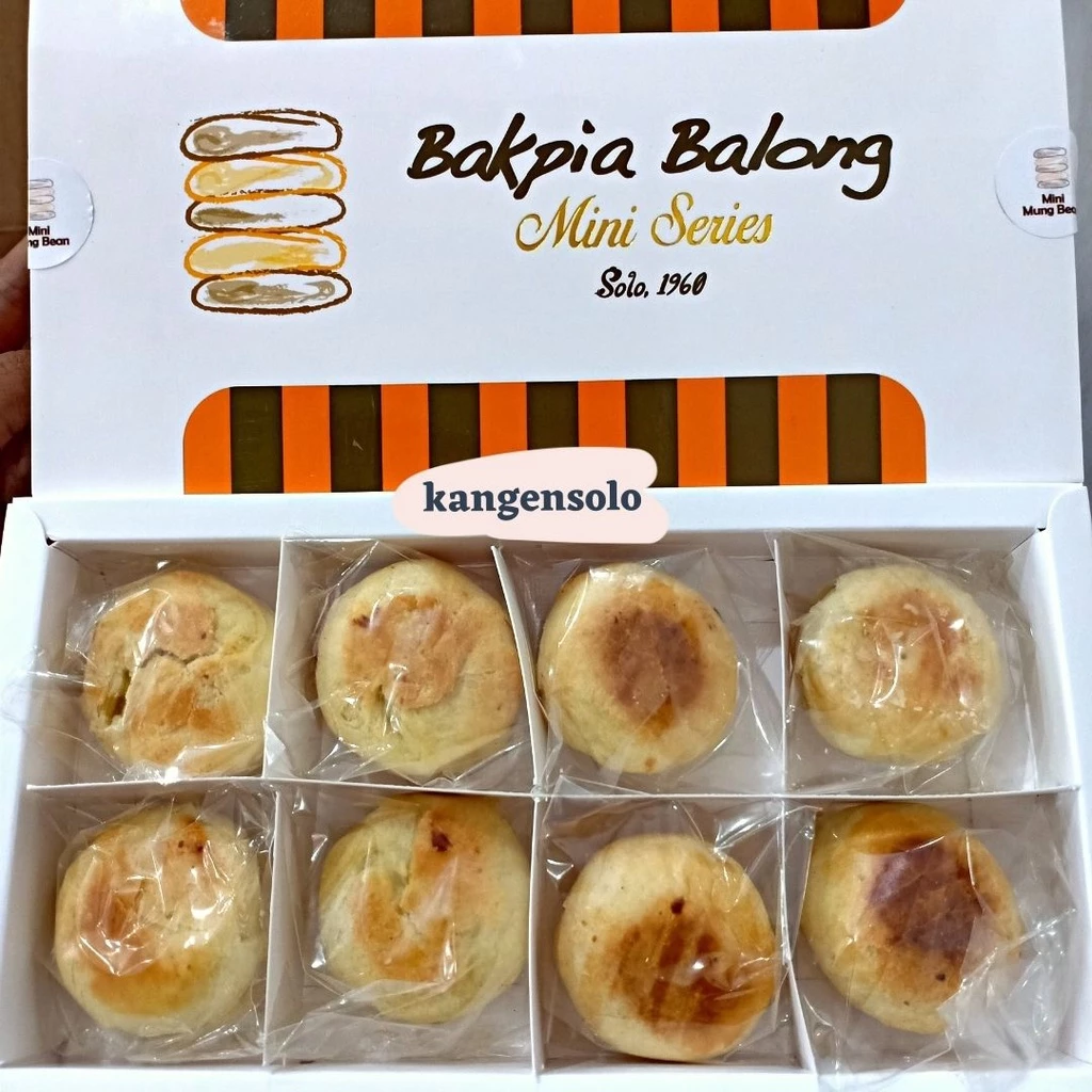 Bakpia BALONG MINI SERIES Rasa KACANG HIJAU Oleh Oleh Khas Solo