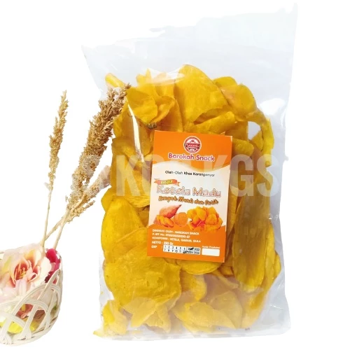 Keripik Ketela Madu Keripik Ubi Madu Barokah Snack OLEH-OLEH KHAS SOLO Enak Gurih Manis