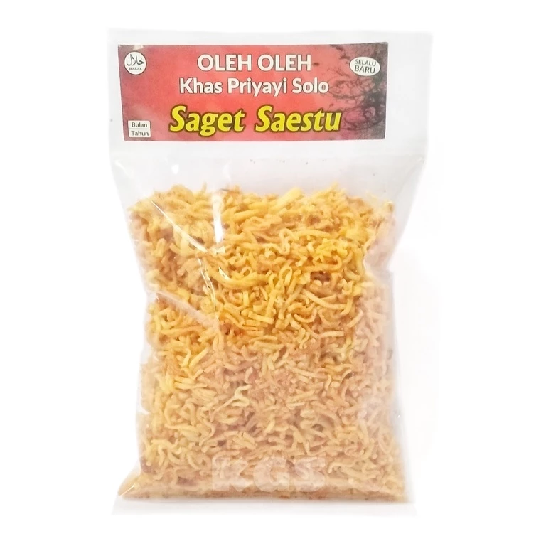 MIE KREMES SAGET SAESTU 150 GR PEDAS MANIS KHAS SOLO