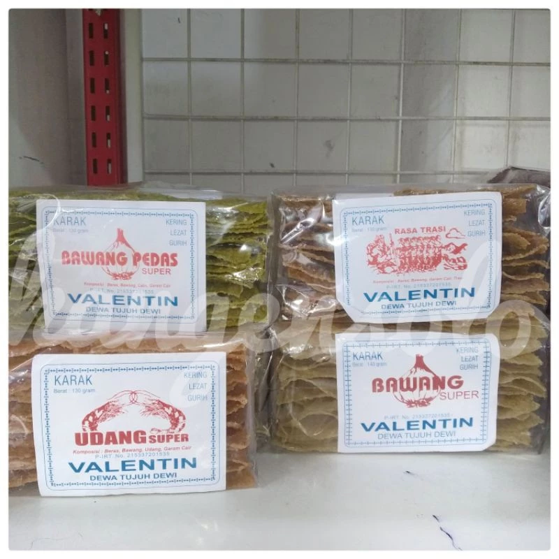 KERUPUK KARAK MENTAH VALENTIN 140 GR GURIH KHAS SOLO