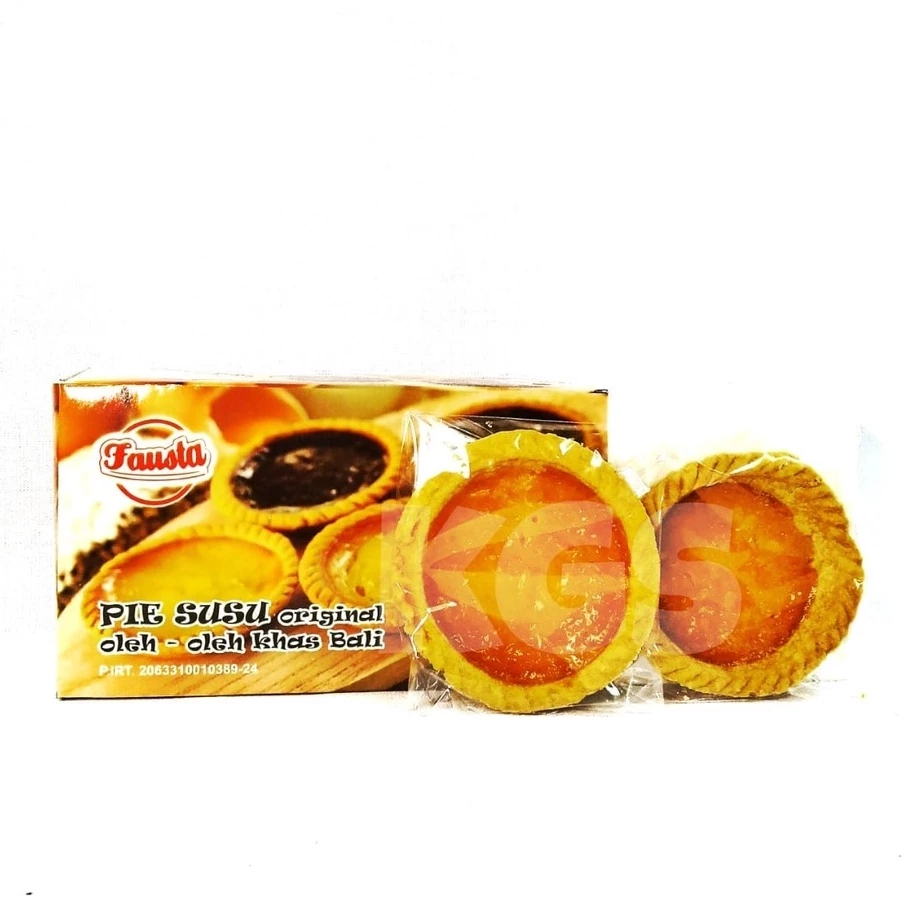 Pie Susu Original FAUSTA - Pie Susu Bali - Kue Pie Susu Isi 12Pcs