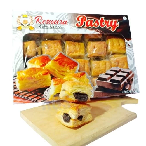 KUE PASTRY KUE PANGGANG RASA COKELAT DAN NANAS “RESWARA” ISI 20 ENAK DAN LEZAT