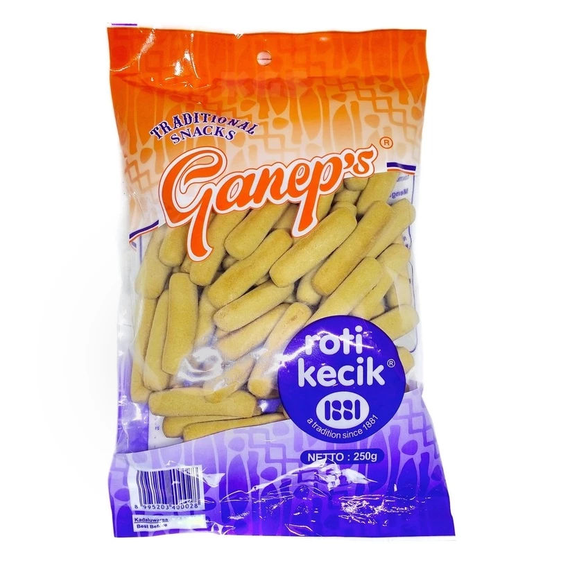 ROTI KECIK GANEPS 250GR / ROTI BERAS KETAN RENDAH KOLESTEROL / KHAS SOLO