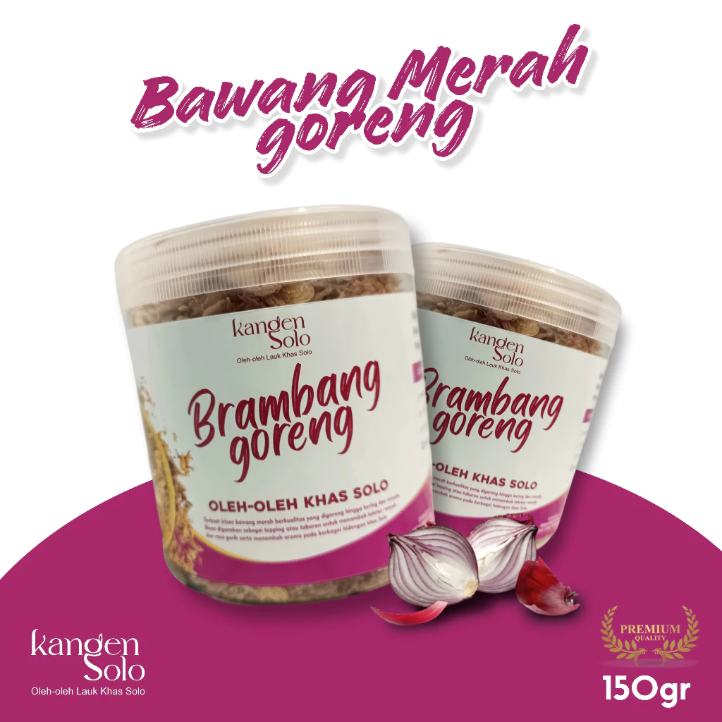 Bawang Merah Goreng Kangensolo Teman Makanan Enak Gurih Khas Solo 150 Gram