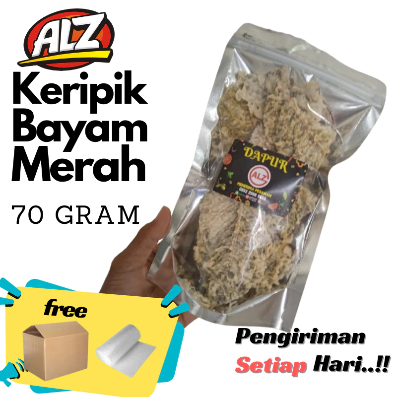 ALZ Keripik Bayam Merah 70 Gram
