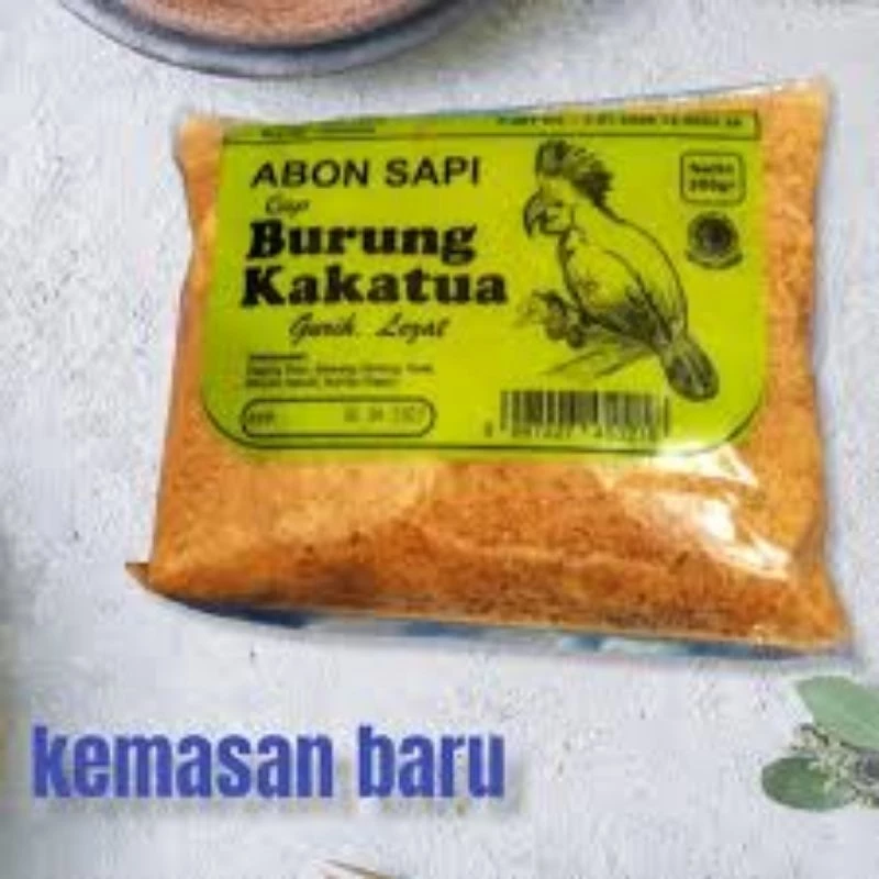 Abon Sapi Asli Boyolali Burung Kakak Tua 225gram