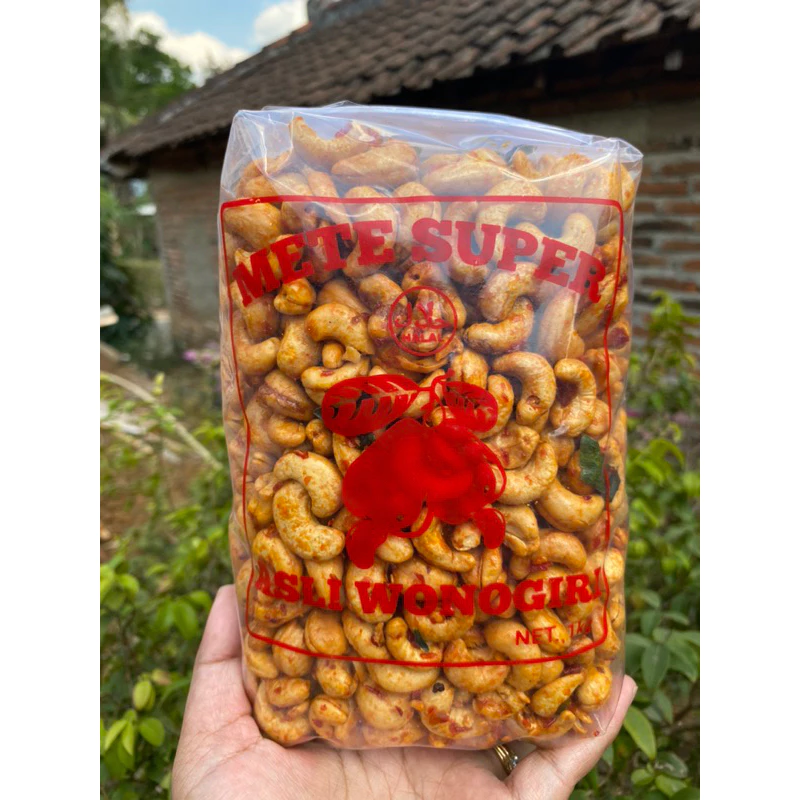 Kacang Mete Pedas Manis 1KG Mete Wonogiri Mede Mateng Pedes Daun Jeruk