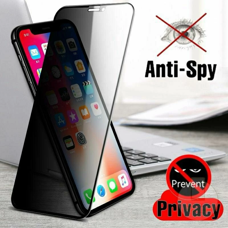 Tempered Glass Anti Spy Full List Hitam Oppo Reno 8Z 5G 8 Pro 8 Pro+ 10X Super Zoom 11F
