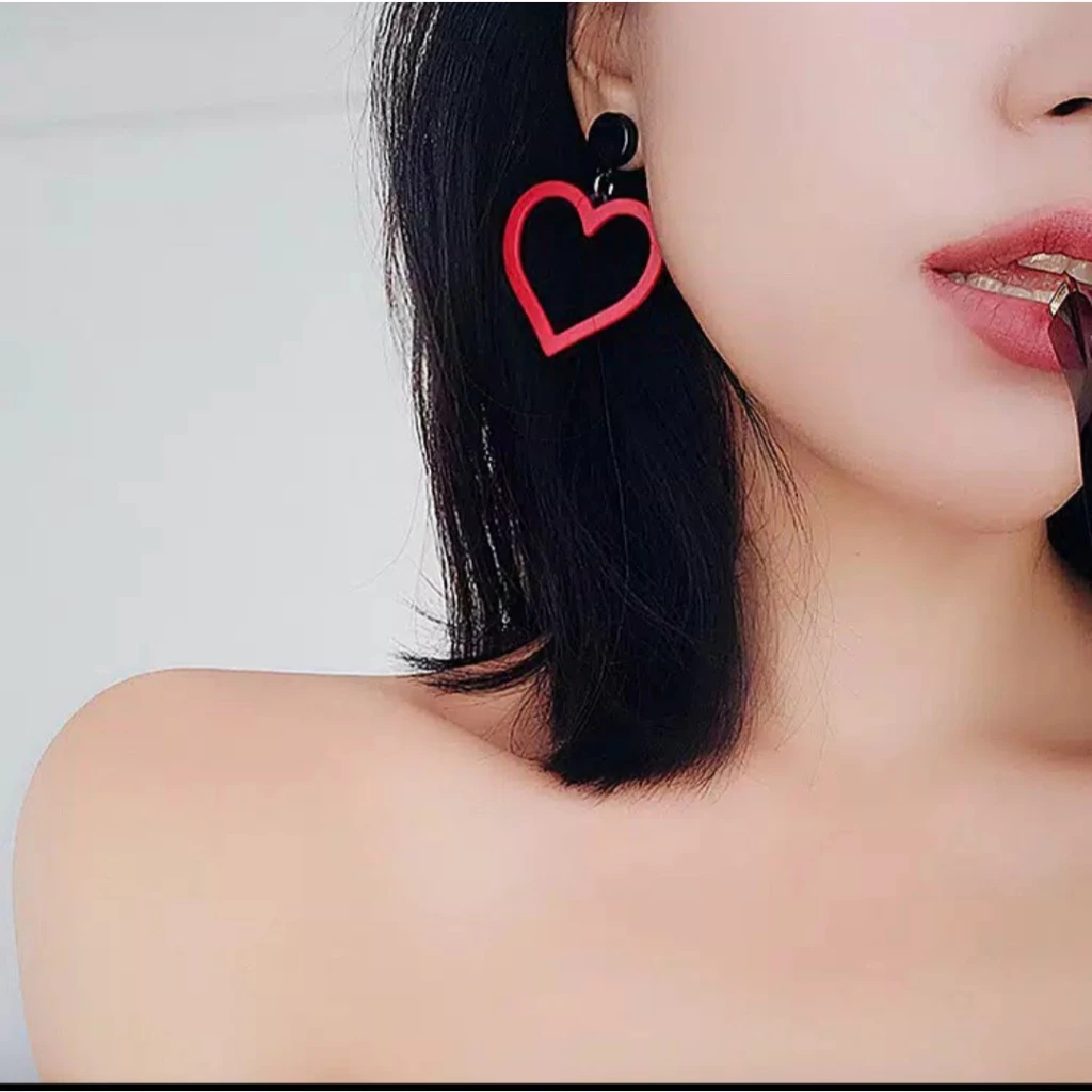 Anting fashion wanita anting stud model loving you 616