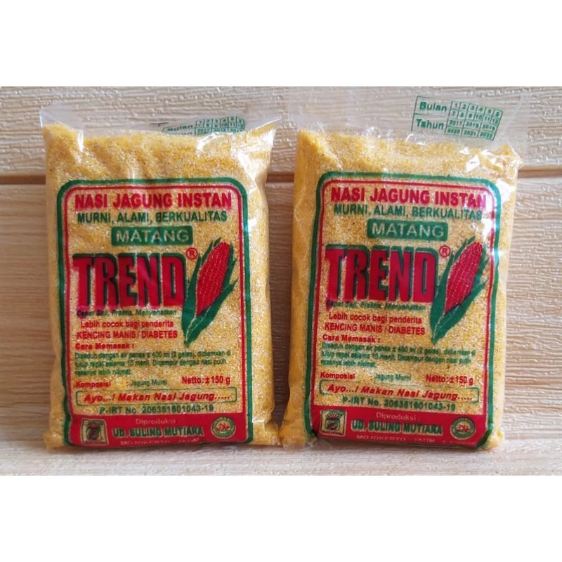 ✔MURAH Nasi Jagung Instan Trend 150gr / Nasi Ampok / Nasi Empok - Empog