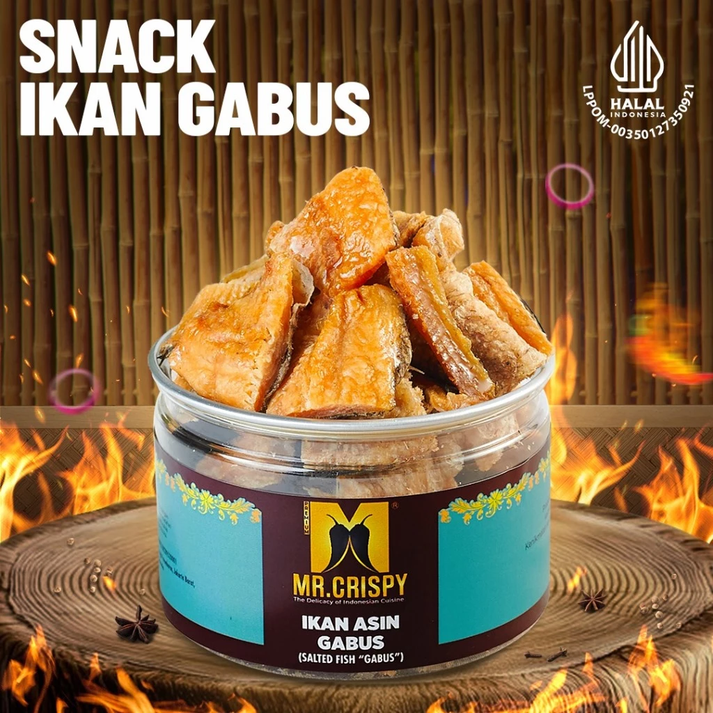 Ikan Asin Gabus Mr. Crispy Halal Renyah